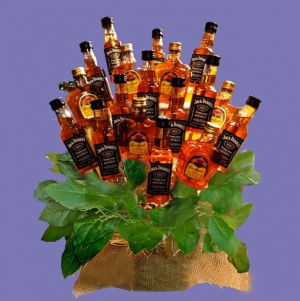 Kytice s alkoholem